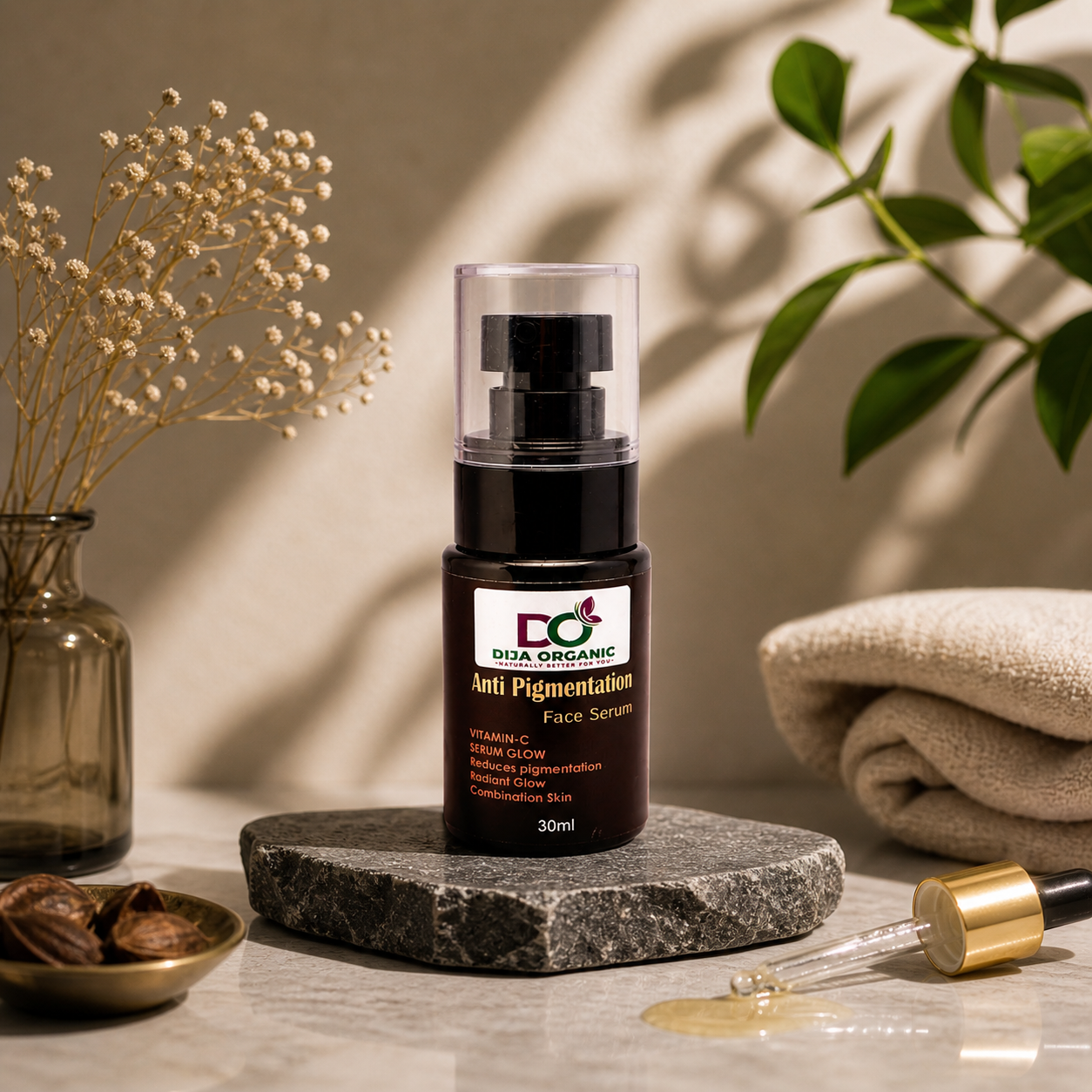 Advanced Anti-Pigmentation Serum | Dark Spot Corrector & Skin Brightening Therapy | DIJA Organic