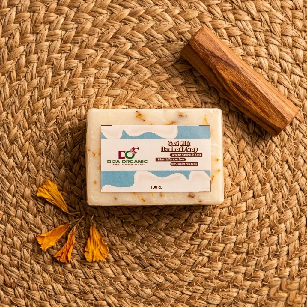 Aloe Vera and Goat Milk Soap | Brightening & Hydrating Handmade Cleanser | DIJA Organic