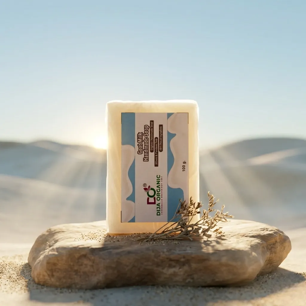 Aloe Vera and Goat Milk Soap | Brightening & Hydrating Handmade Cleanser | DIJA Organic